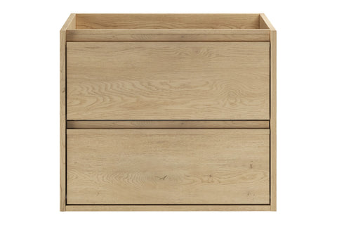 Waschbeckenunterschrank Violetta Cremona Eiche 60 × 50 × 46 cm mit 2 Schubladen – Ansicht 2
