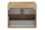 Waschbeckenunterschrank Violetta Cremona Eiche 60 × 50 × 46 cm mit 2 Schubladen – Ansicht 4