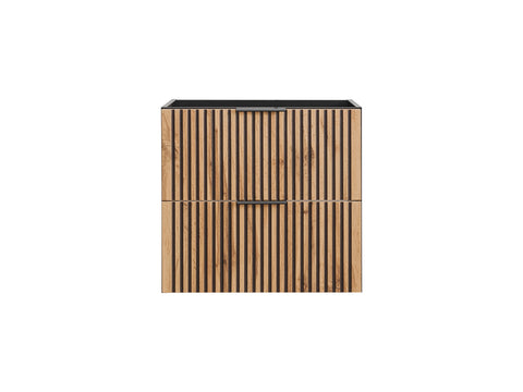 Waschbeckenunterschrank Xylara Wotan Eiche 60 × 57 × 46 cm mit 2 Schubladen – Ansicht 2
