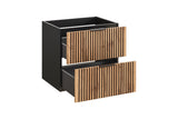 Waschbeckenunterschrank Xylara Wotan Eiche 80 × 57 × 46 cm mit 2 Schubladen – Ansicht 3