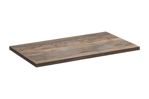 Badmöbel-Set Ardena Weiß 80 cm – Waschtischplatte Santora Santa Fe Vintage Eiche 80,4 cm