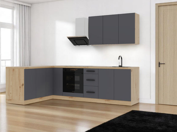 L-Küche Nexa Grau – 270 × 170 cm – K99-G270
