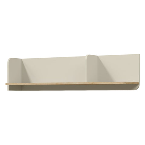 Yuki Wandregal 120 cm in Graubeige / Eiche geölt